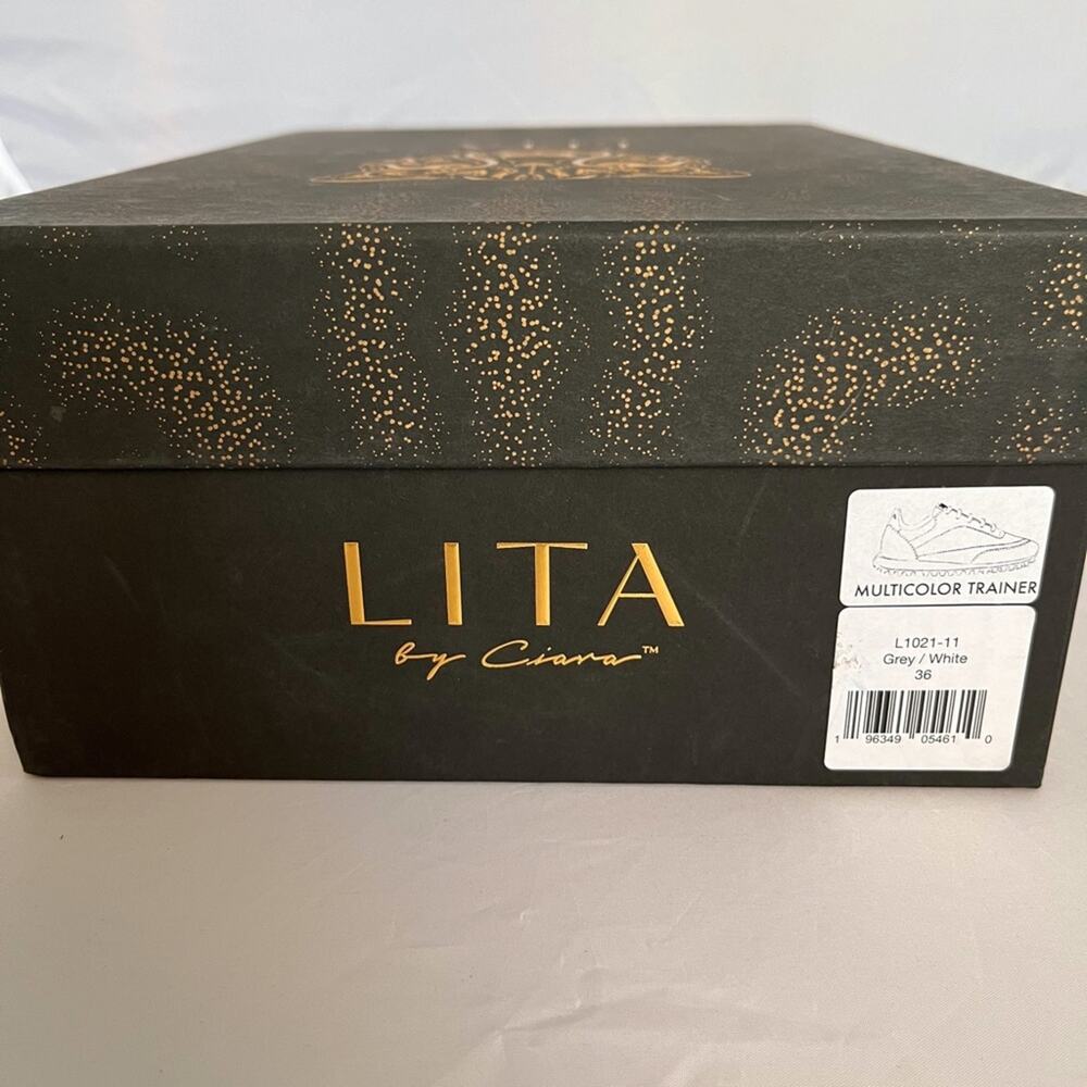 NIB LITA by Ciara Women's Italian Leather Multicolor Trainer Sneakers, Shoes - Picture 14 of 15